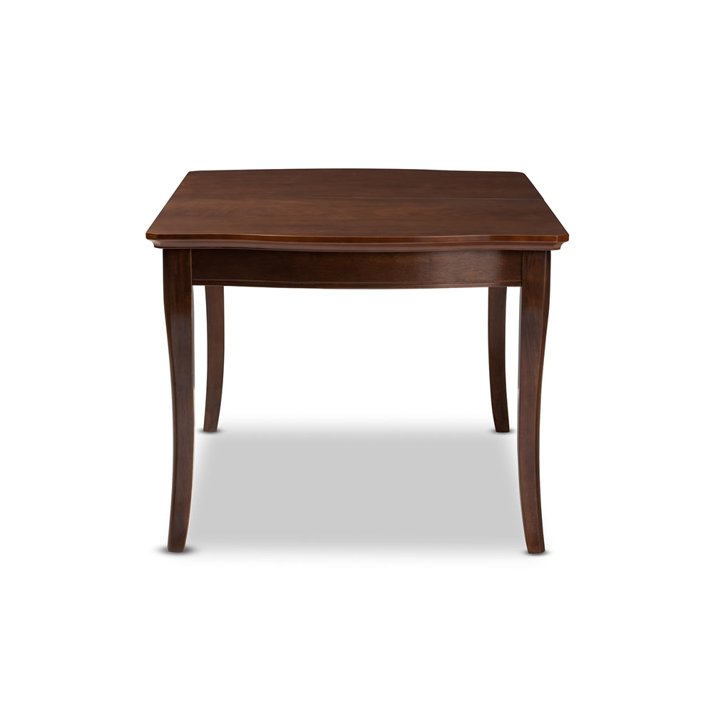 Ridge Walnut Brown Finished Extendable Dining Table - living-essentials