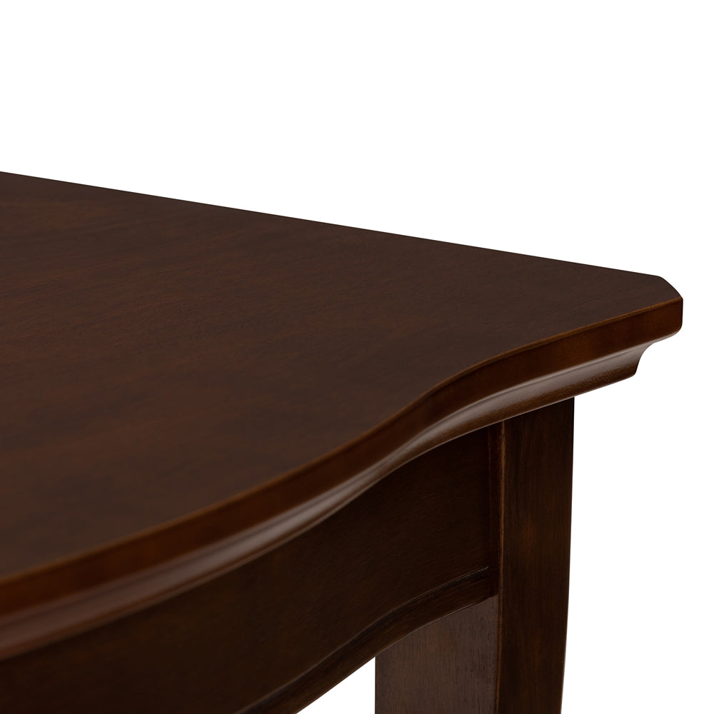 Ridge Walnut Brown Finished Extendable Dining Table - living-essentials