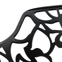 Desire Black Aluminum Side Armchair - living-essentials