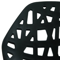 Akira Black Chair with Chrome Legs - living-essentials