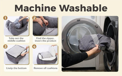 Dog Car Seat Travel Carrier Bed