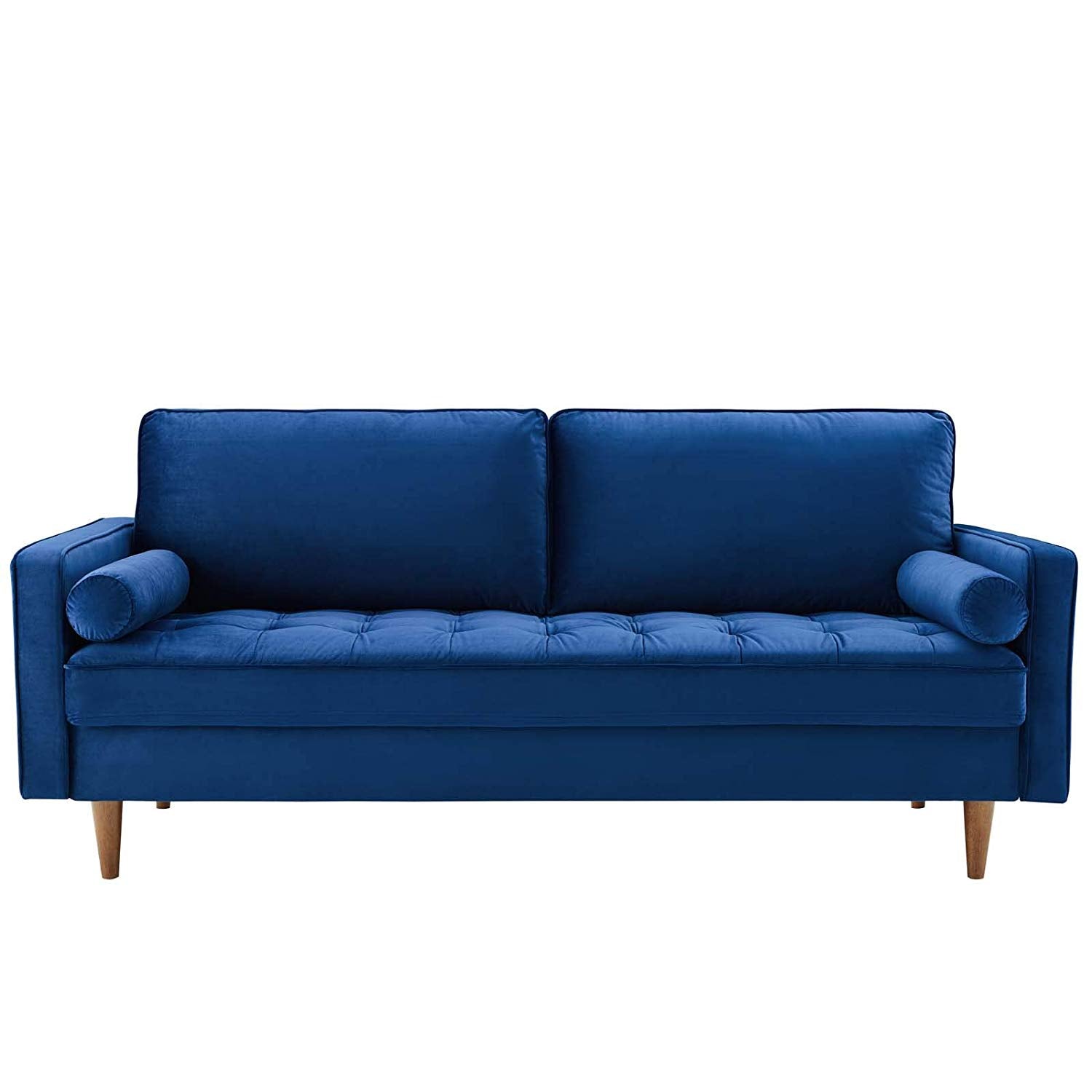 Performance Velvet Sofa in Green - living-essentials