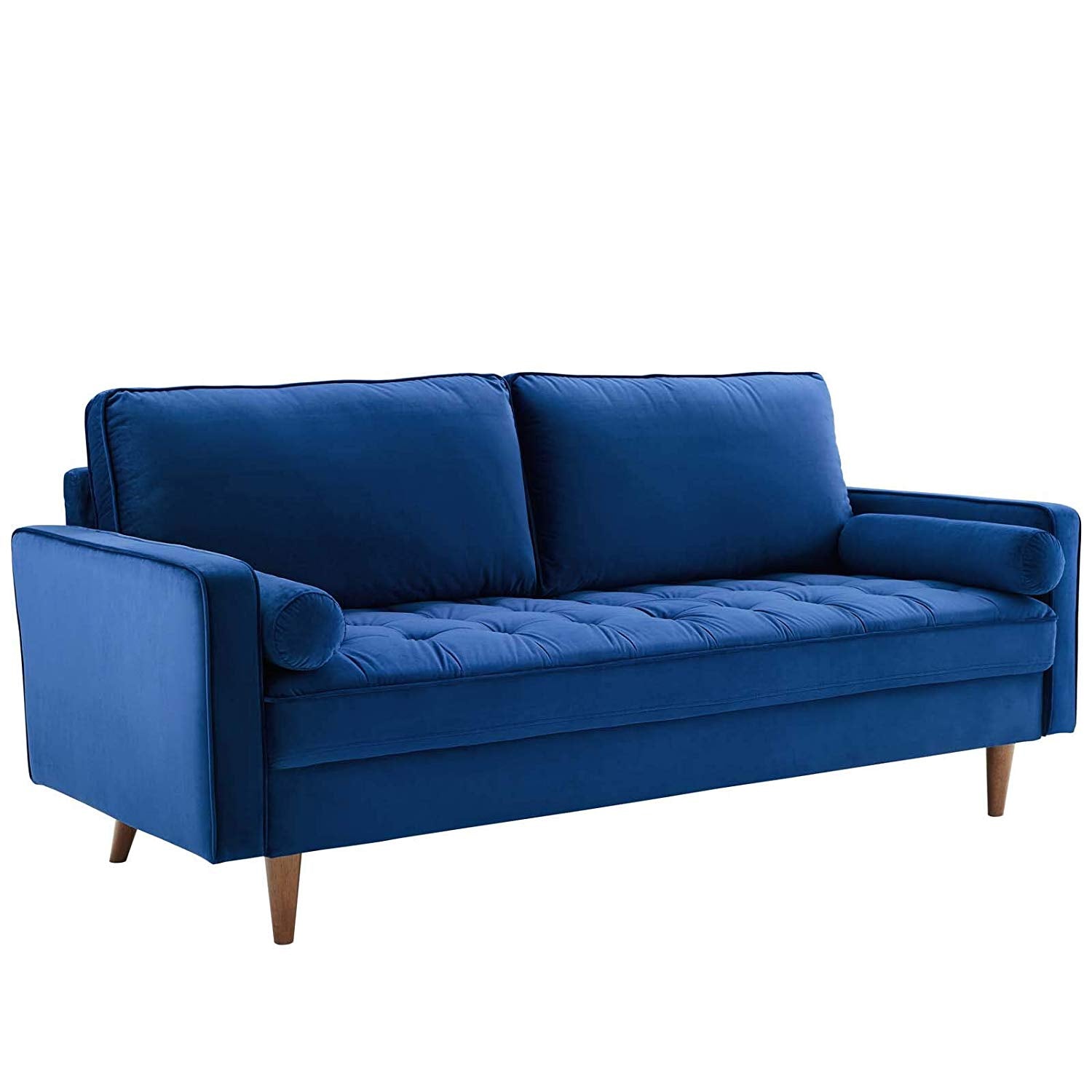 Performance Velvet Sofa in Green - living-essentials