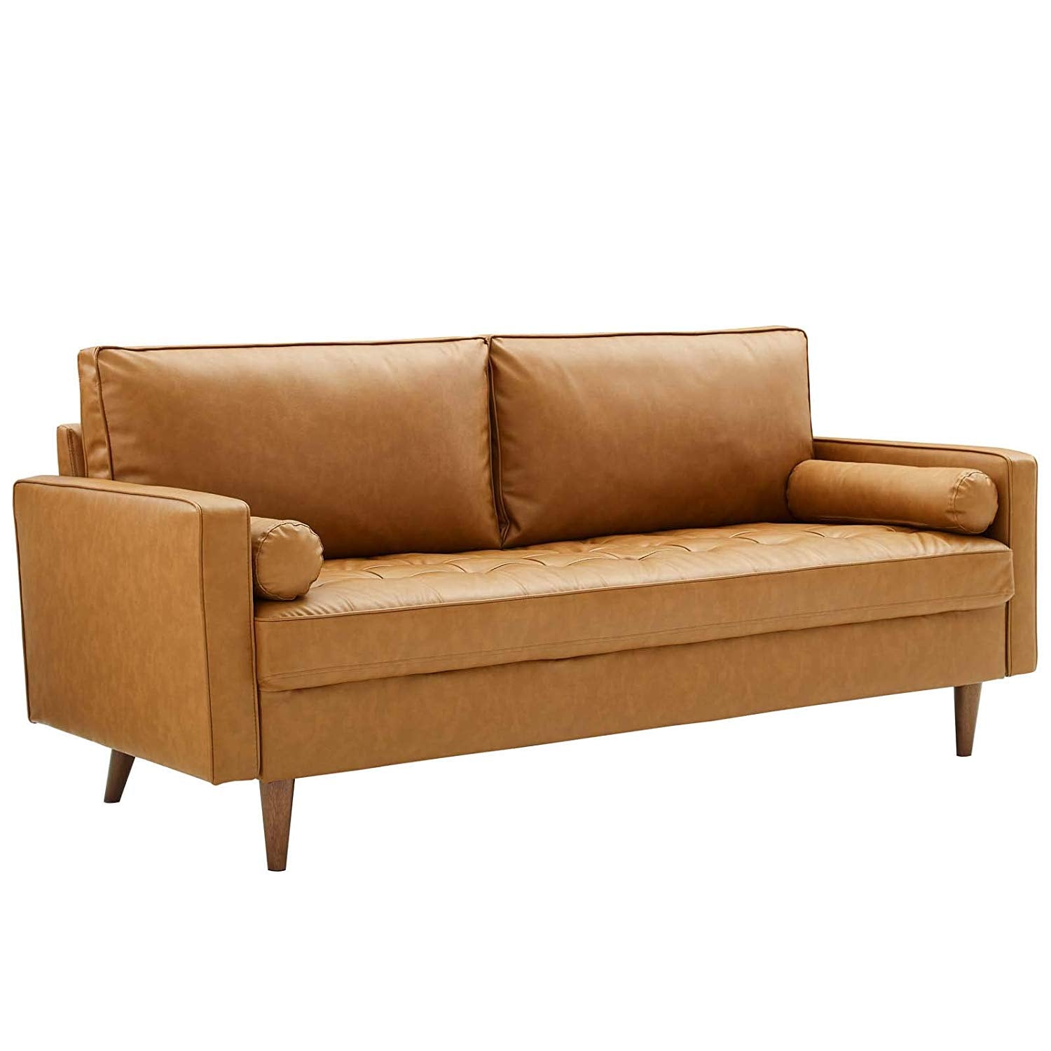 Valiant Upholstered Faux Leather Sofa - living-essentials