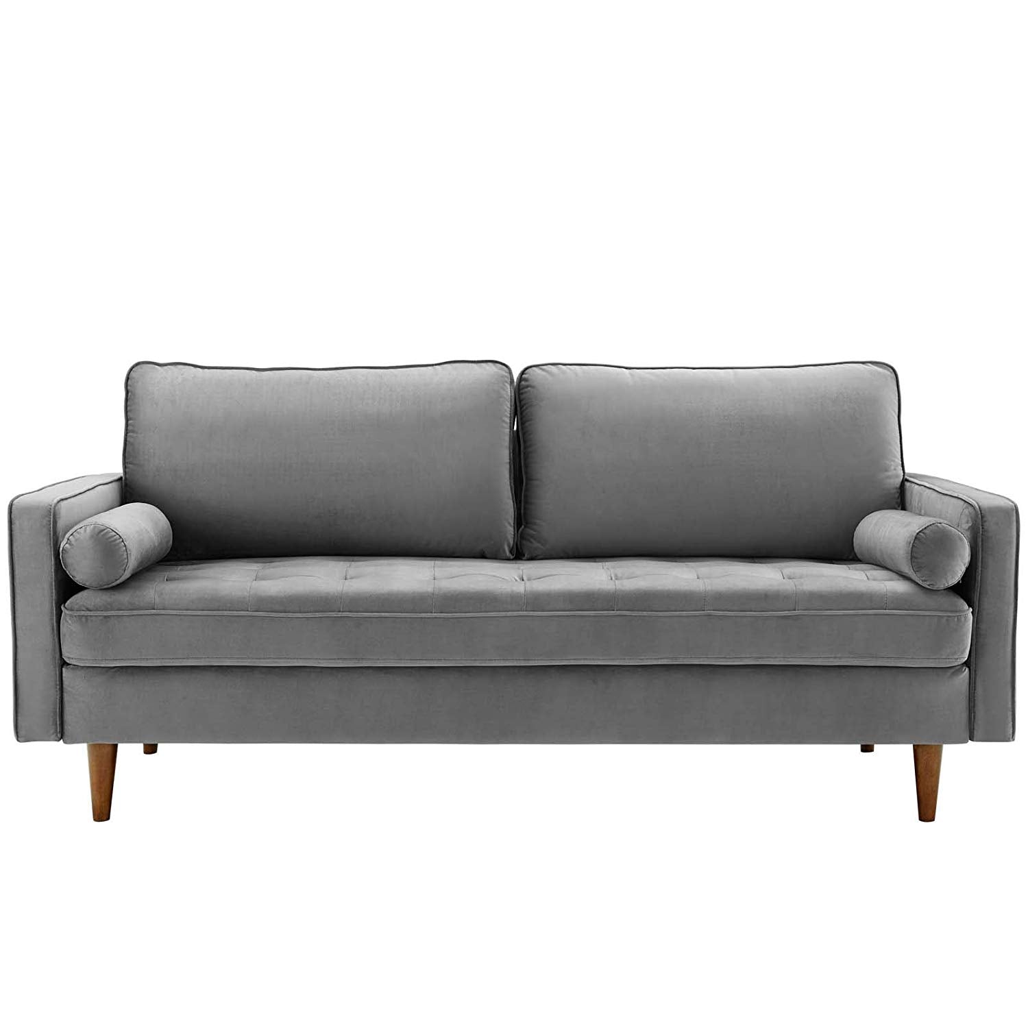 Performance Velvet Sofa in Green - living-essentials