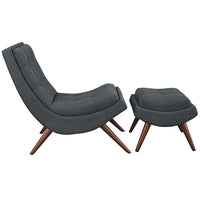 Tundra Fabric Lounge Chair & Ottoman - living-essentials