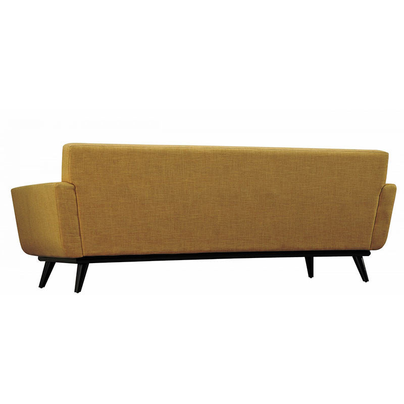 Queen Mary Mustard Yellow Linen Sofa - living-essentials