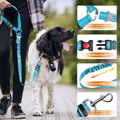 Removable Dog Seat Belt Harness Leash