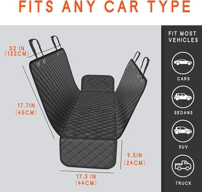Waterproof Dog Car Seat Cover for Back Seat