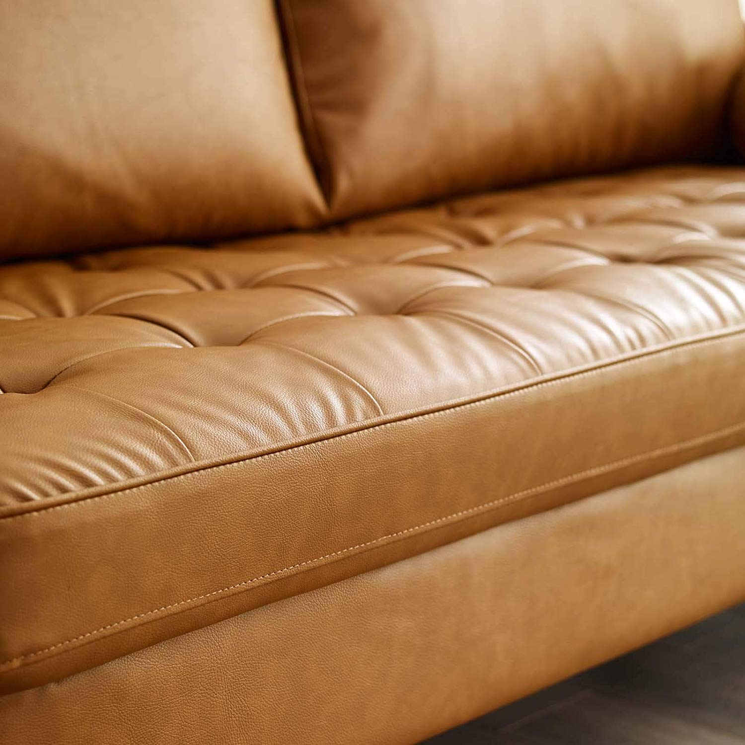 Valiant Upholstered Faux Leather Sofa - living-essentials