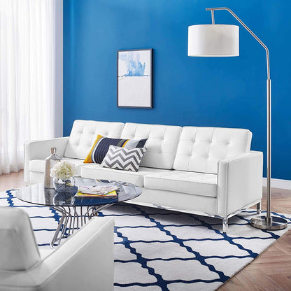 Knoll Tufted Button Artificial Leather Sofa - living-essentials