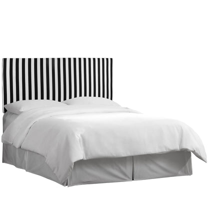 Calliope Canopy Black/White Upholstered Full Headboard - living-essentials