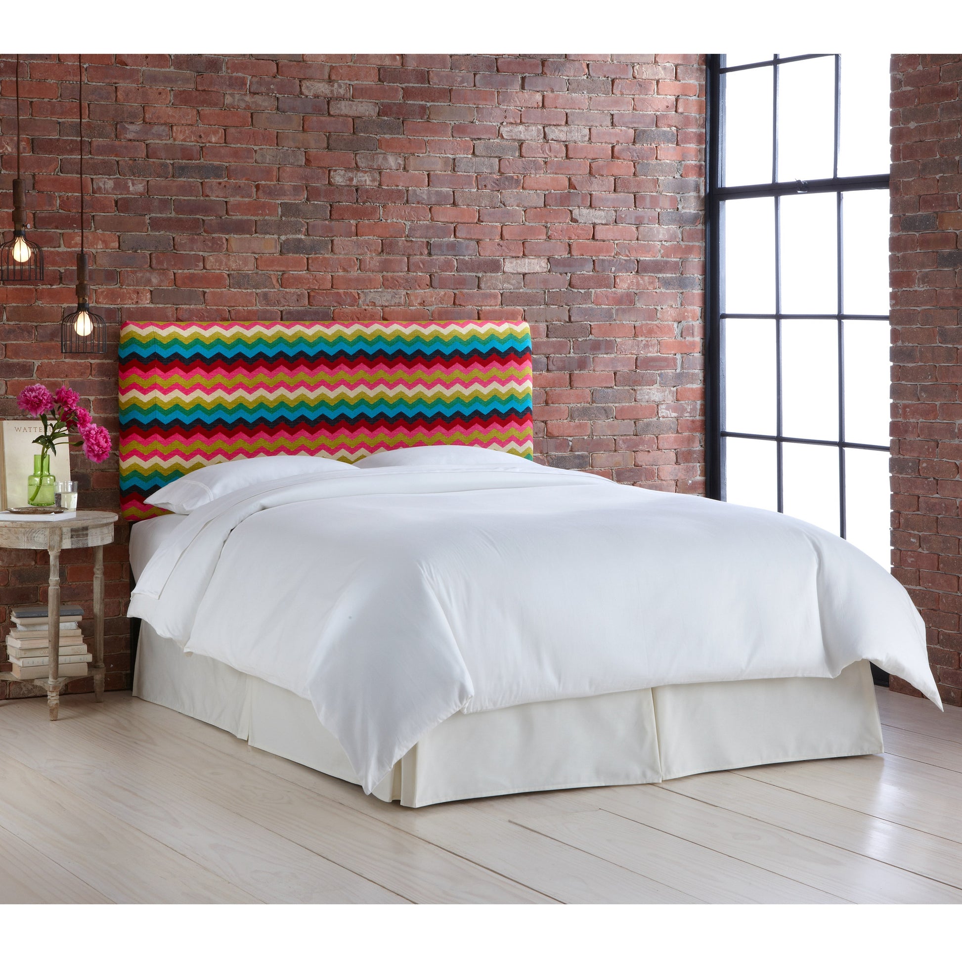 Cybele Panama Wave Desert Flower Upholstered Full Headboard - living-essentials