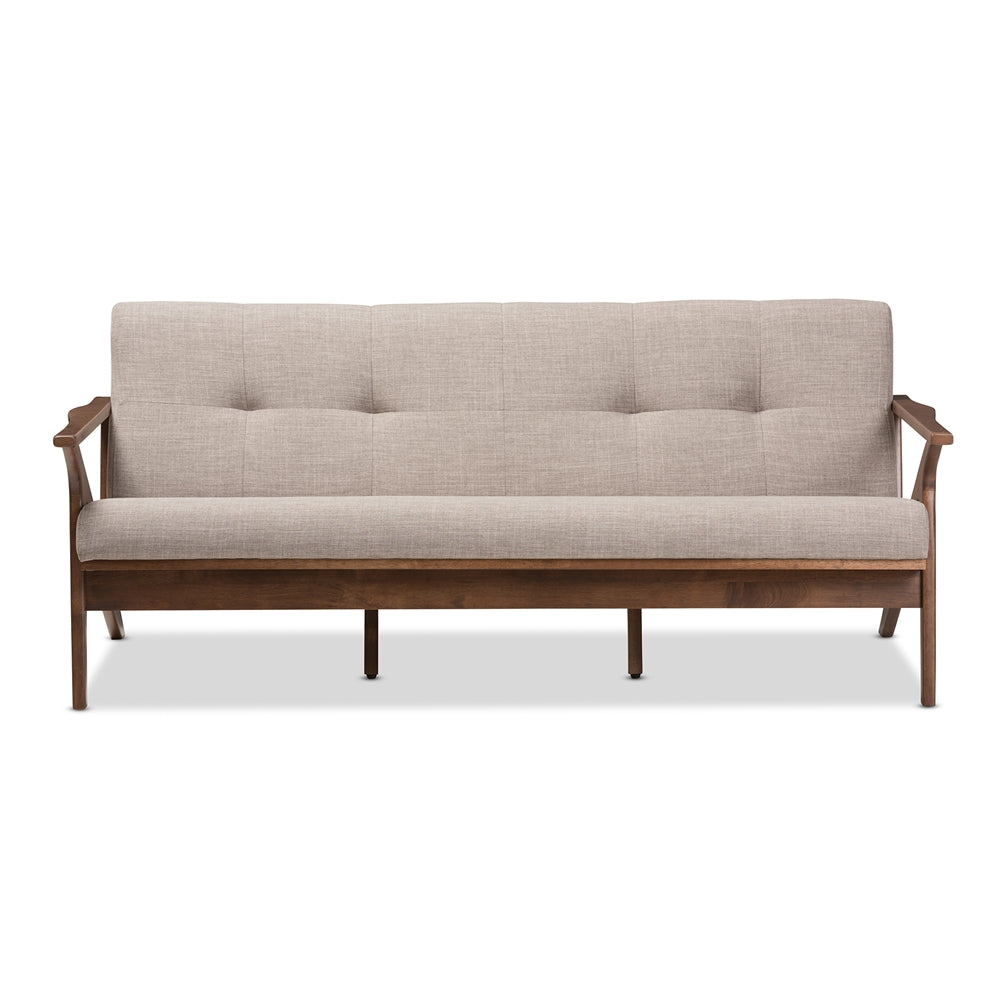 Augustine Fabric Tufted 3-Seater Sofa