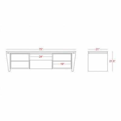 75" Modern TV Stand - living-essentials