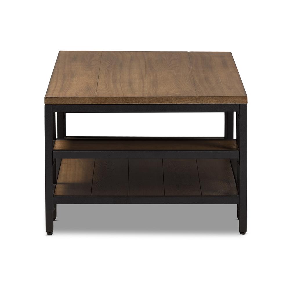 Calder Industrial Oak Brown Coffee Table - living-essentials