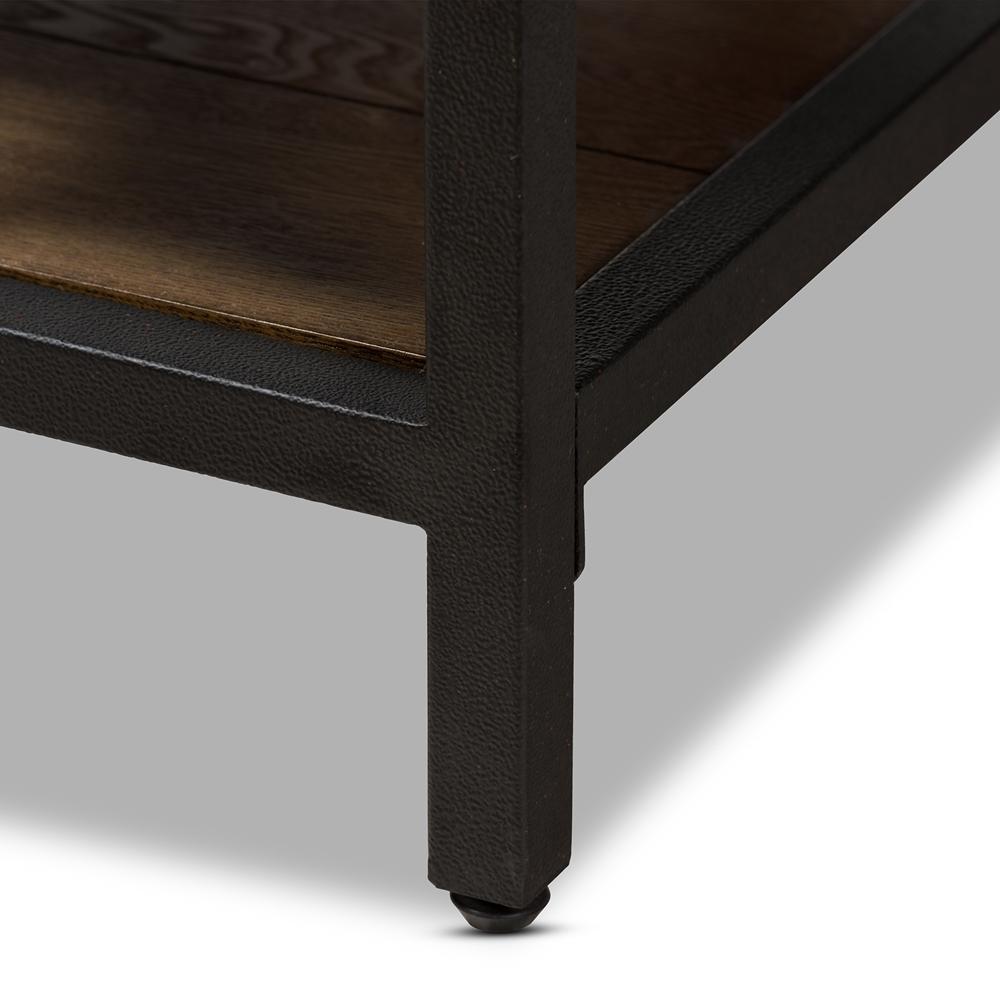 Calder Industrial Oak Brown Coffee Table - living-essentials