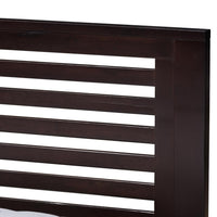 Serena Espresso Brown Wood Full Platform Bed - living-essentials
