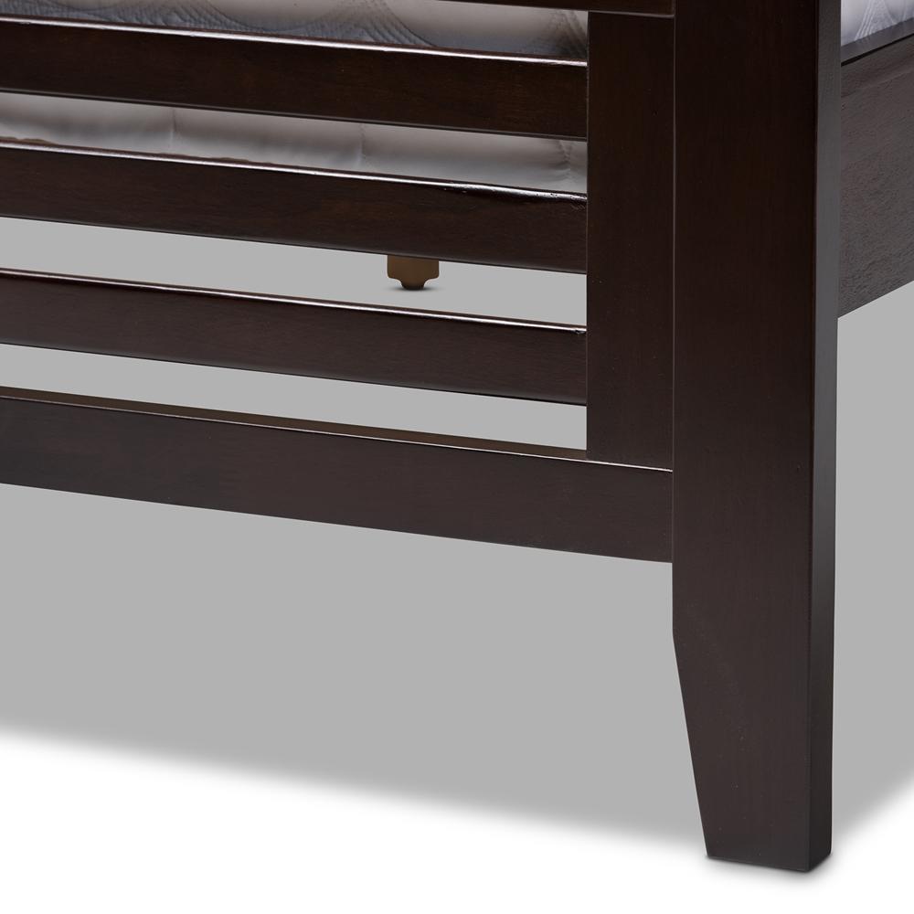 Serena Espresso Brown Wood Full Platform Bed - living-essentials