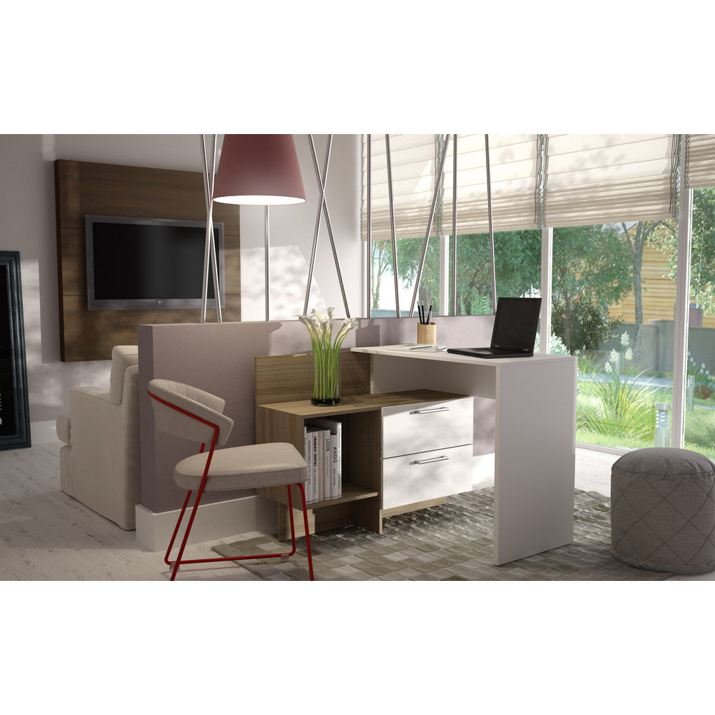 Teramo Home Desk  with 1 Shelves - living-essentials