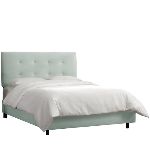 Aspen Velvet Pool Tufted Full Bed - living-essentials