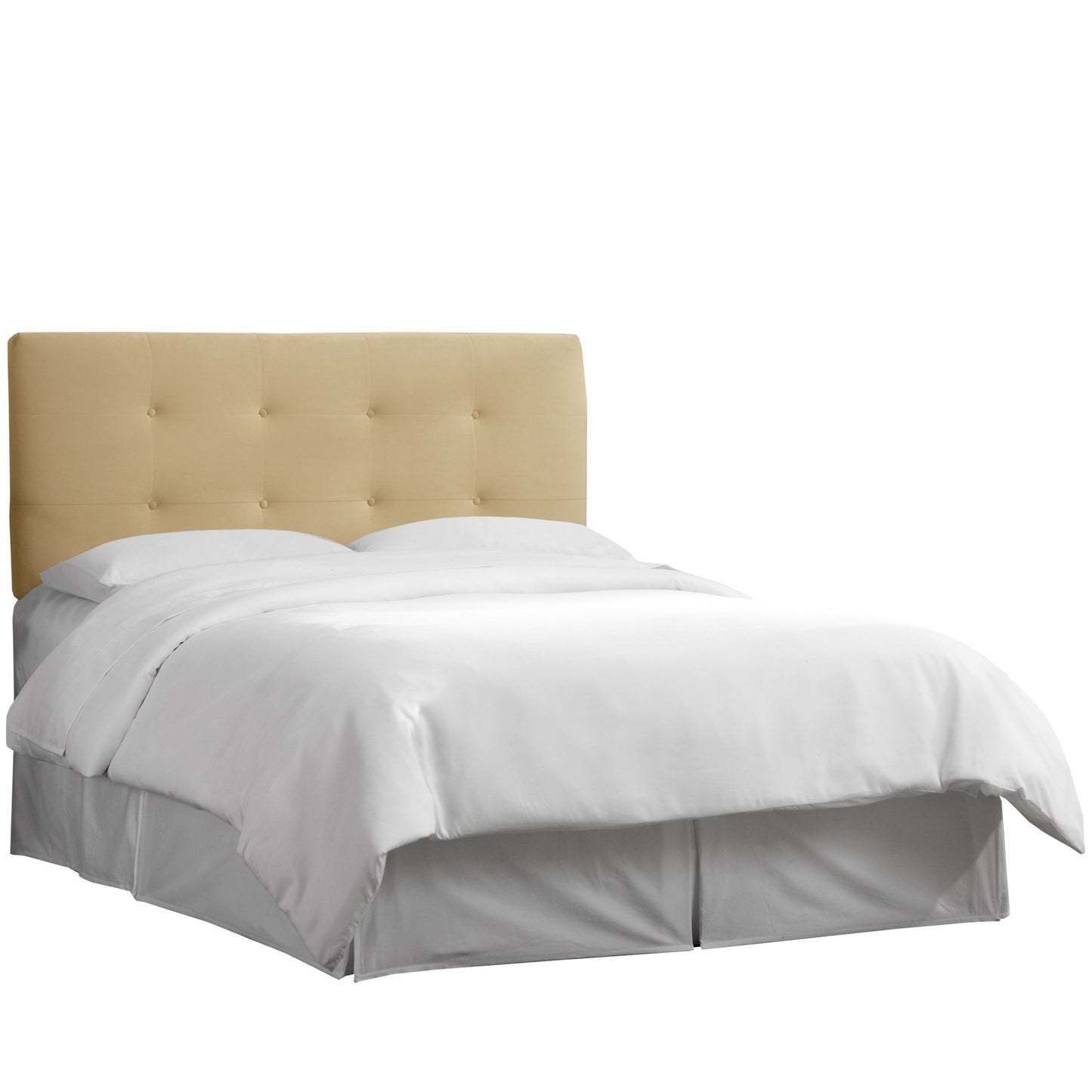 Raine Velvet Buckwheat Tufted Full Headboard - living-essentials