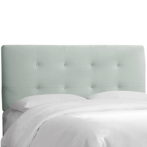 Dawn Velvet Pool Tufted Queen Headboard - living-essentials