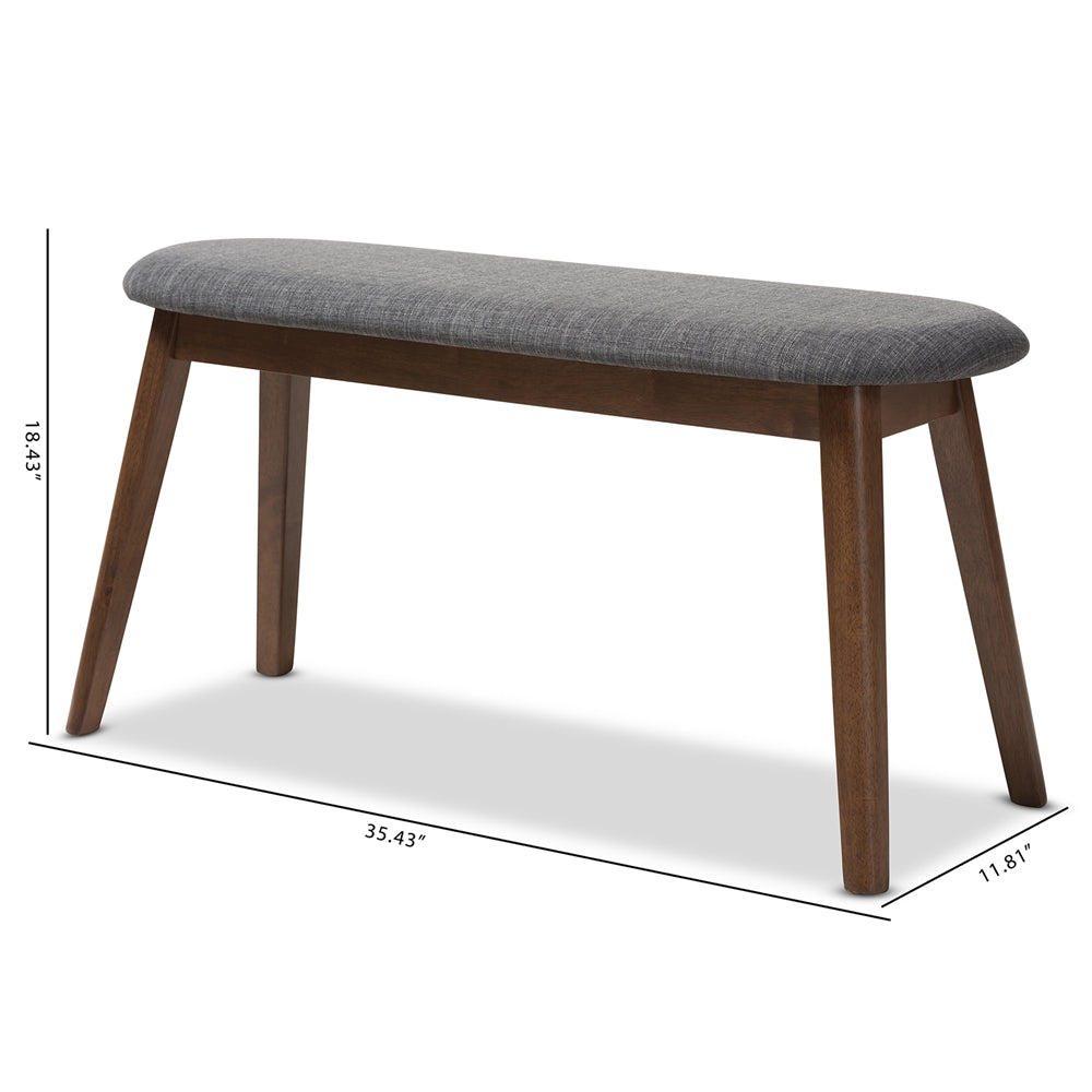 Ean Walnut Wood Bench - living-essentials