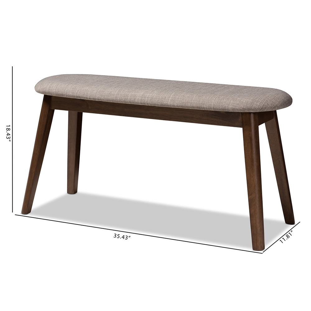 Ean Walnut Wood Bench - living-essentials