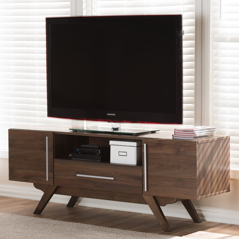 Asher Walnut Brown TV Stand - living-essentials