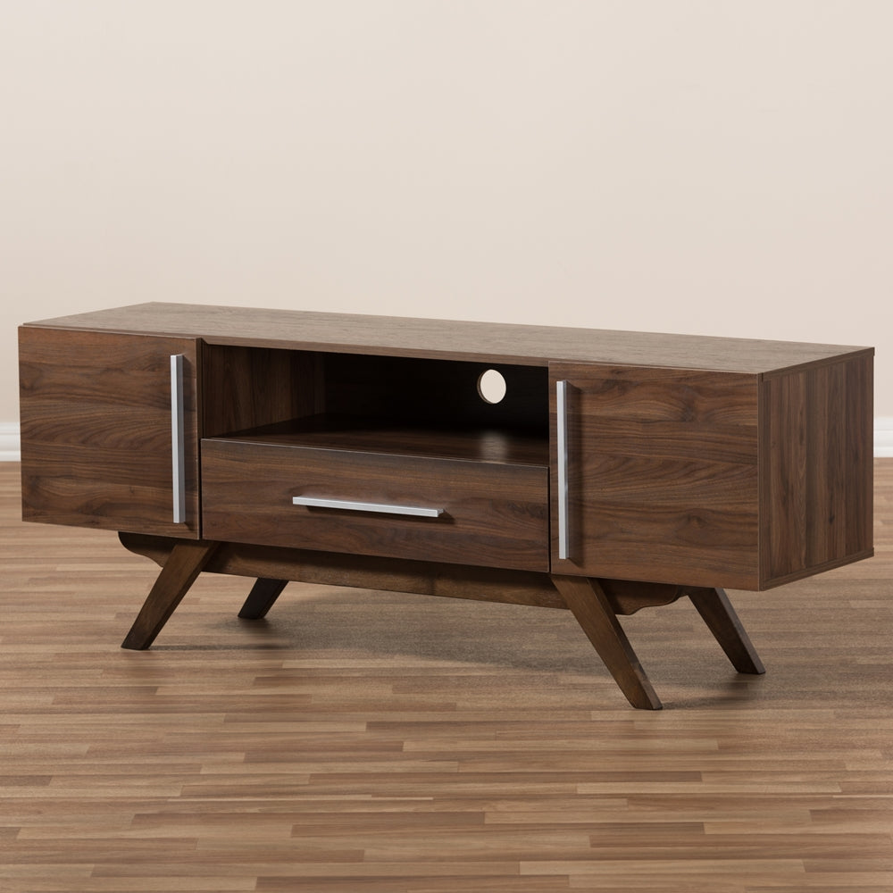 Asher Walnut Brown TV Stand - living-essentials