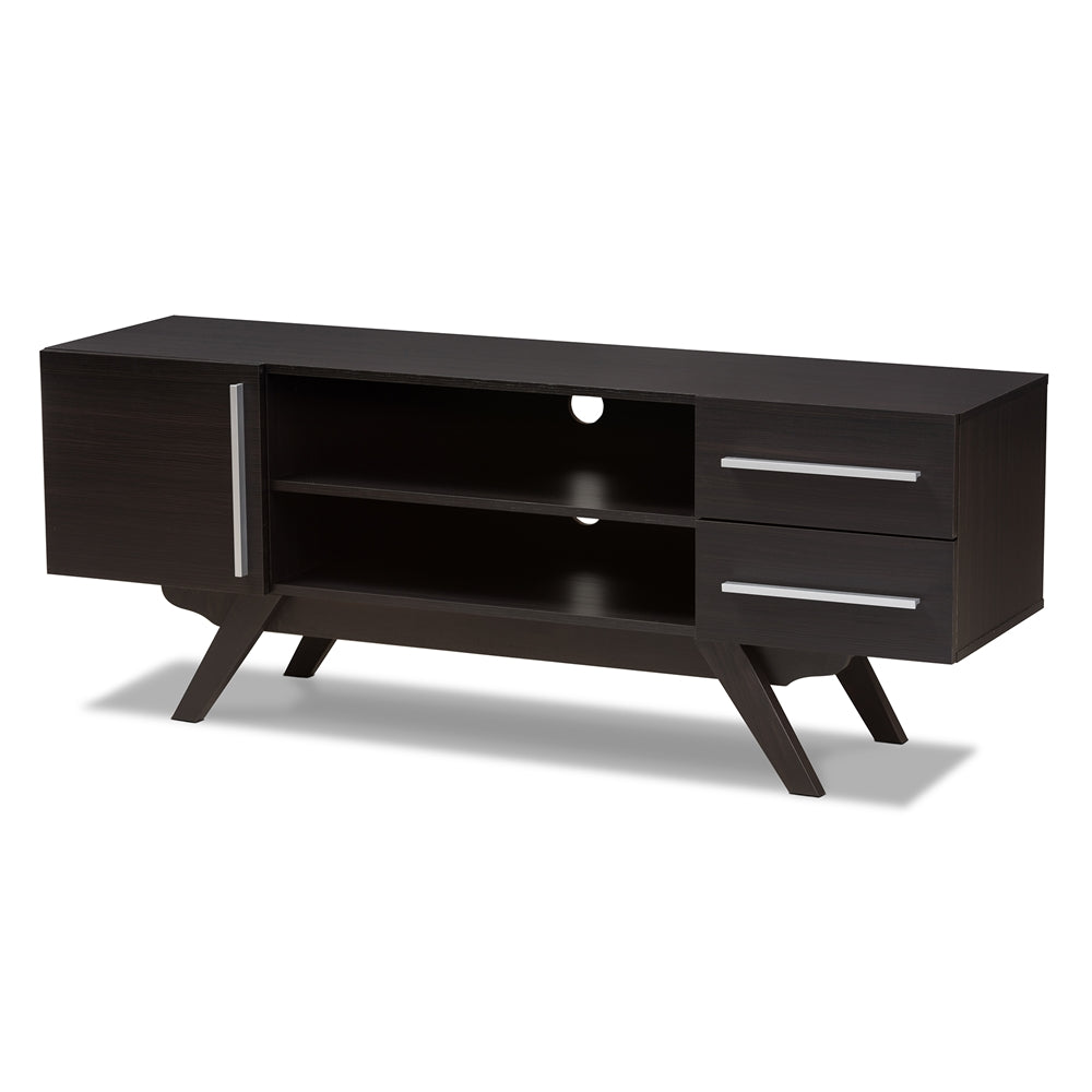 Asher Dark Brown TV Stand - living-essentials