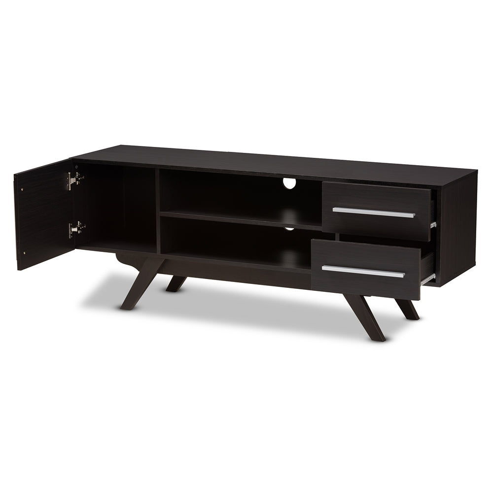 Asher Dark Brown TV Stand - living-essentials