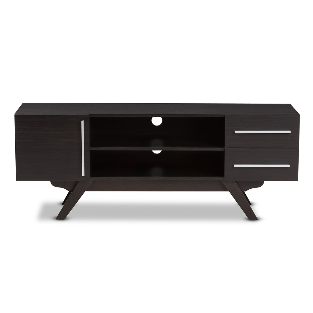 Asher Dark Brown TV Stand - living-essentials