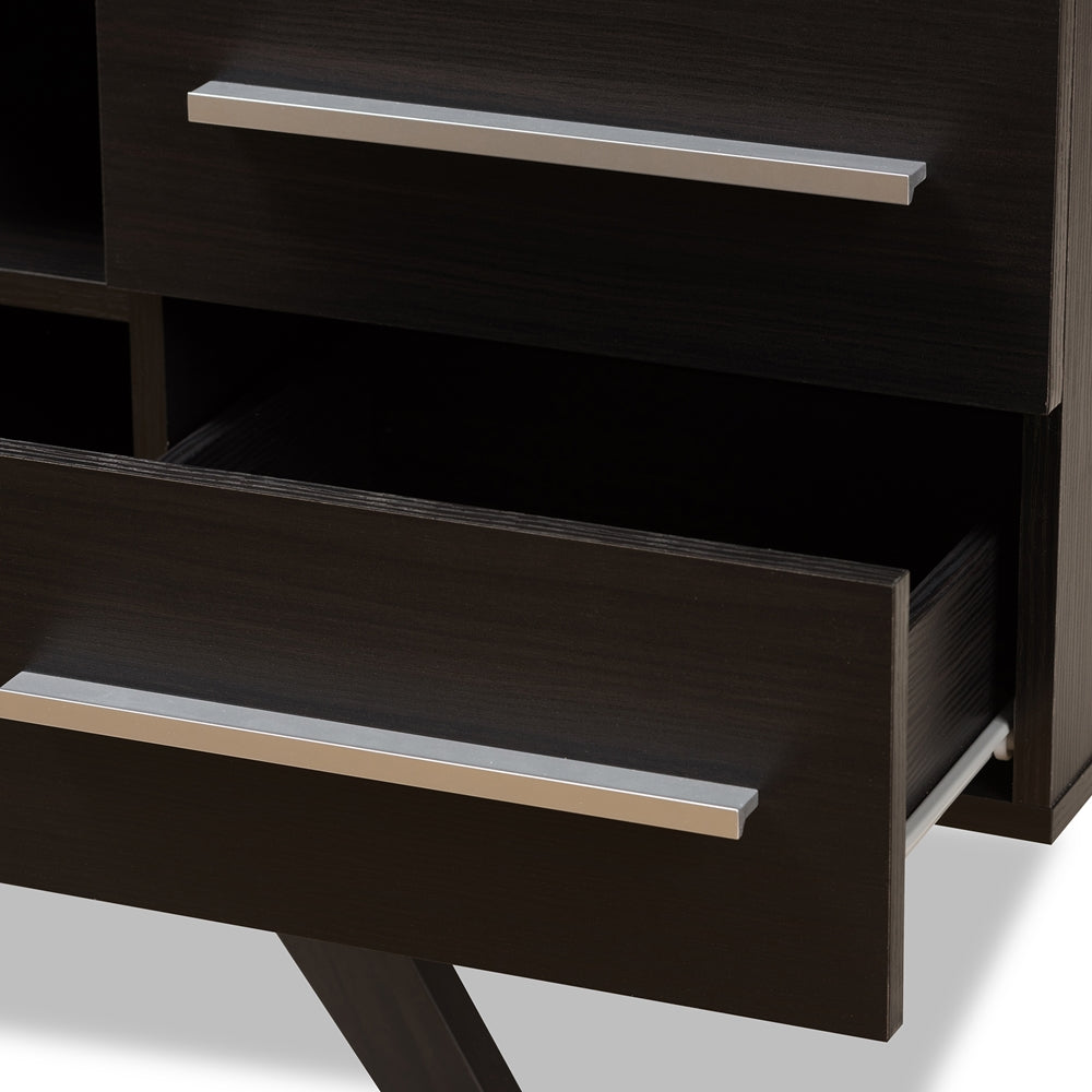 Asher Dark Brown TV Stand - living-essentials