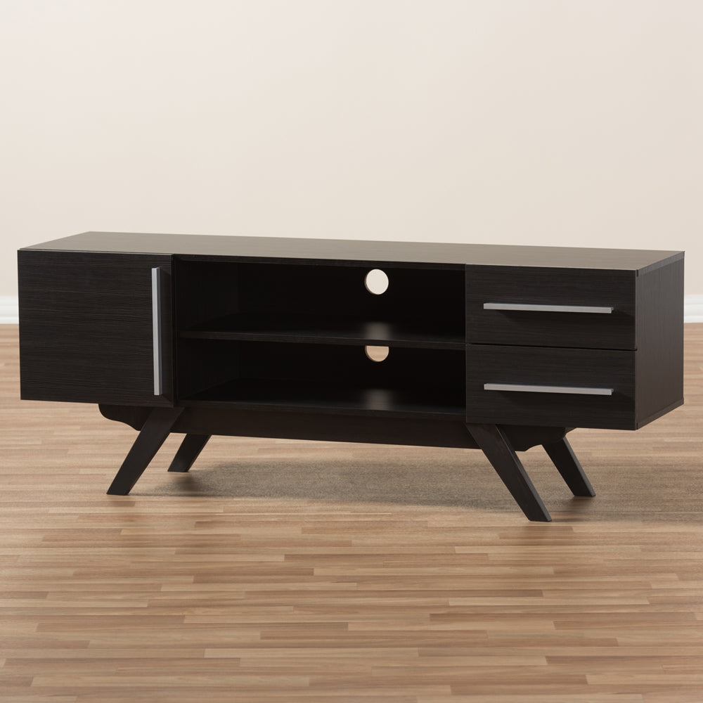 Asher Dark Brown TV Stand - living-essentials