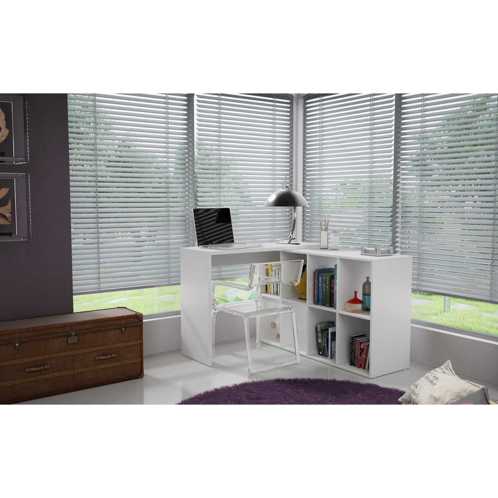 Taranto Cubby Desk  with 8 Shelves - living-essentials