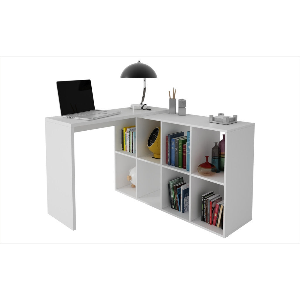 Taranto Cubby Desk  with 8 Shelves - living-essentials