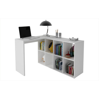 Taranto Cubby Desk  with 8 Shelves - living-essentials