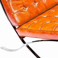 Barcelona Style Chair & Ottoman - living-essentials