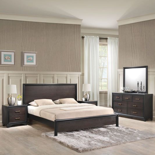 Alice 5 Piece Walnut Bedroom Set - living-essentials
