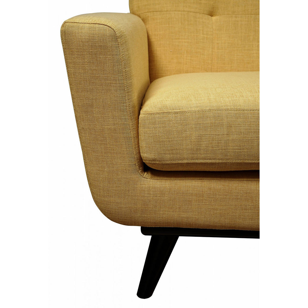 Queen Mary Mustard Yellow Linen Sofa - living-essentials