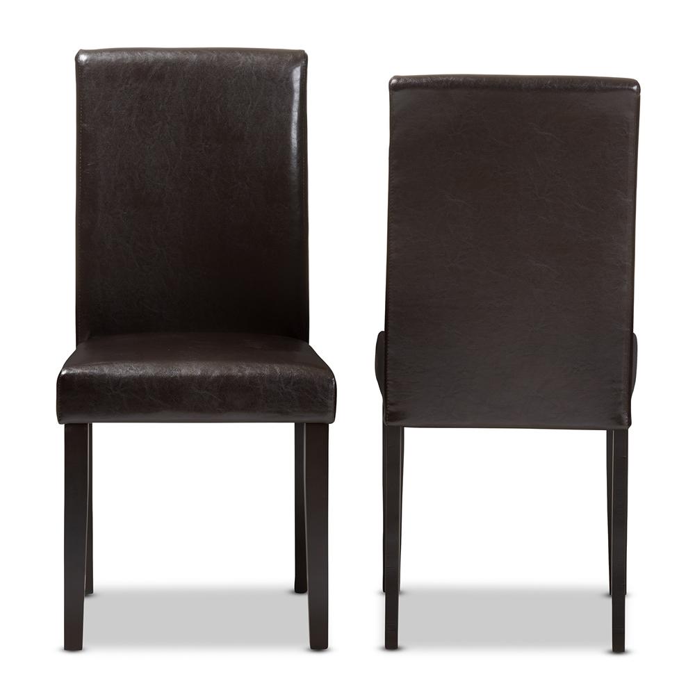 Mikah Faux Leather Dining Chair Set of 2 - living-essentials