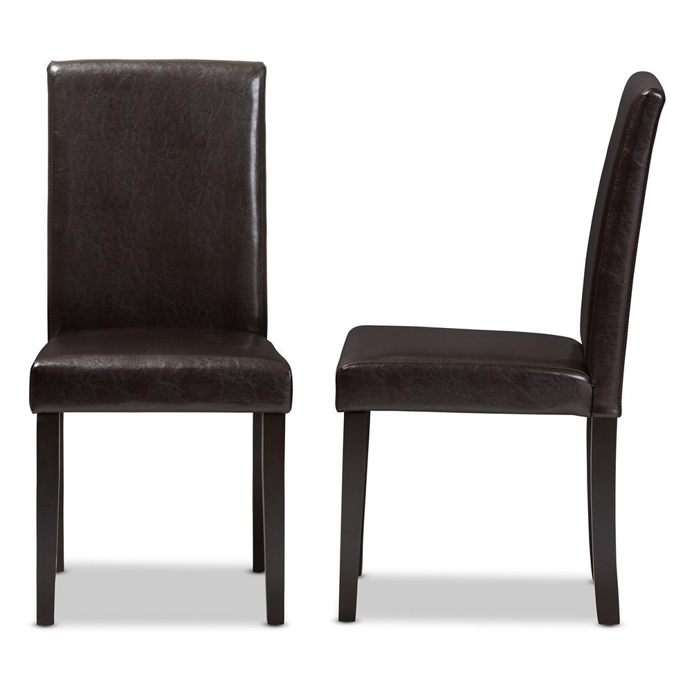 Mikah Faux Leather Dining Chair Set of 2 - living-essentials