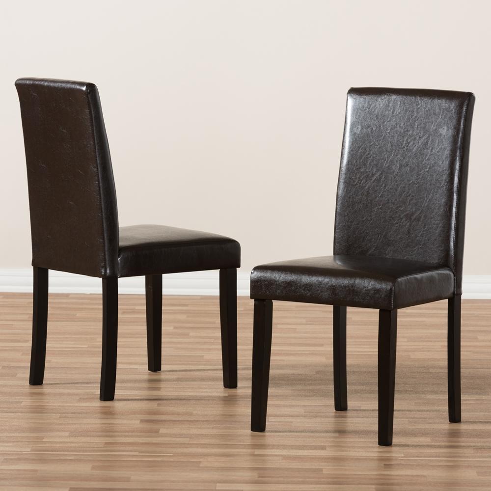 Mikah Faux Leather Dining Chair Set of 2 - living-essentials