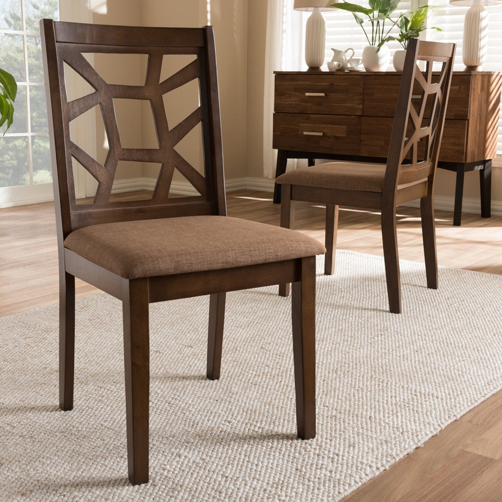 Able Walnut Dining Chair Set of 2 - living-essentials