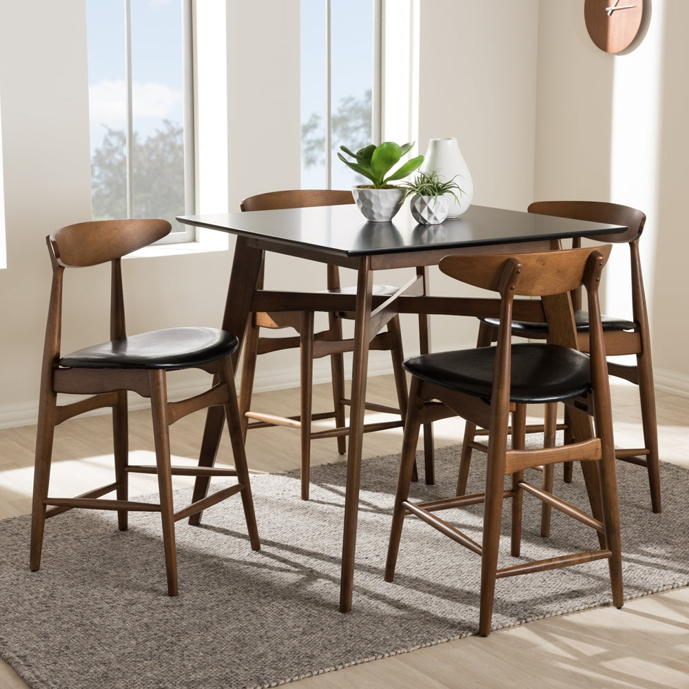 Floyd Walnut 5-Piece Pub Set - living-essentials