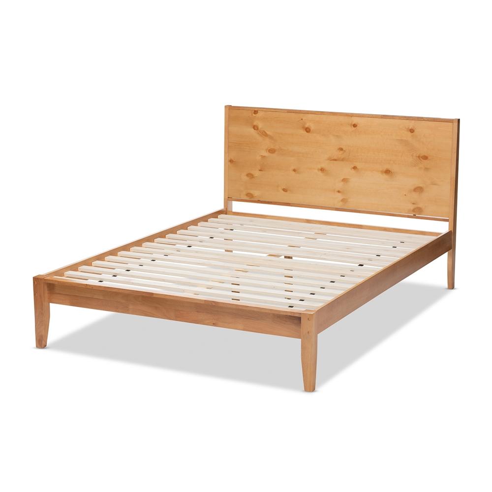 Magnus Natural Oak and Pine Full Platform Bed - living-essentials
