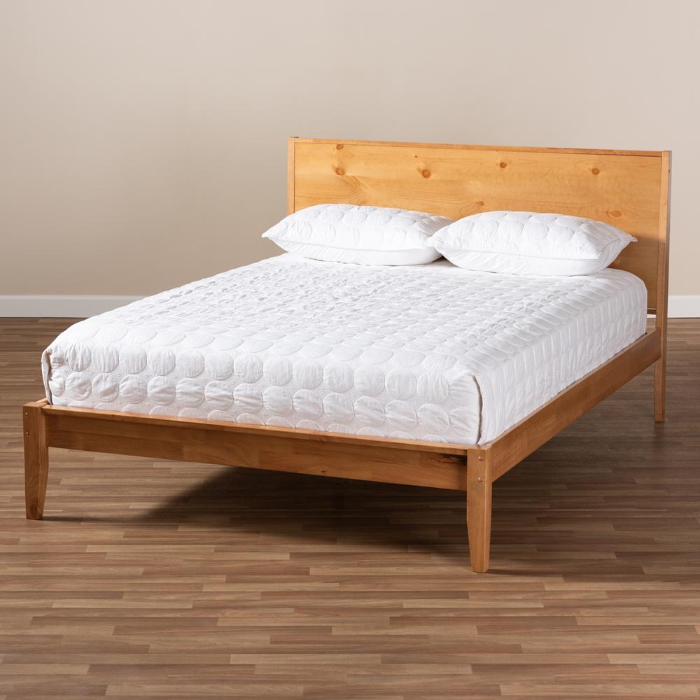 Magnus Natural Oak and Pine Full Platform Bed - living-essentials