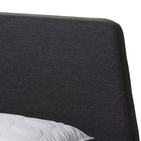 Sienna Dark Grey Queen Platform Bed - living-essentials